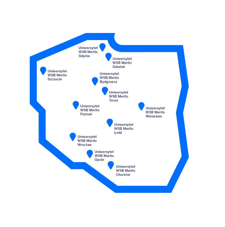 Biznes | Uniwersytet WSB Merito Bydgoszcz: współpraca z biznesem_Bydgoszcz_mapa