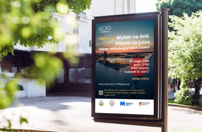 Aktualności | Uniwersytet WSB Merito w Gdańsku: Debata rektorów gdyńskich uczelni - plakat