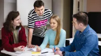 Marketing i sprzedaż | Studia I stopnia w Łodzi | Uniwersytet WSB Merito Łódź: Studenci uczą się na Uniwersytecie WSB Merito w Łodzi