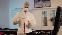 Metody i techniki śledcze | Studia II stopnia ze studiami podyplomowymi  | Uniwersytet WSB Merito we Wrocławiu: studenci odbywający zajęcia w crime lab
