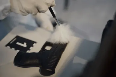 Laboratoria i pracownie | Uniwersytet WSB Merito we Wrocławiu: studenci odbywający zajęcia w crime lab