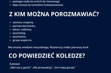 Strefa zdrowia na mecie Rajdu z Klasą | Aktualności | Uniwersytet WSB Merito we Wrocławiu: Ulotka o profilktyce zdrowia